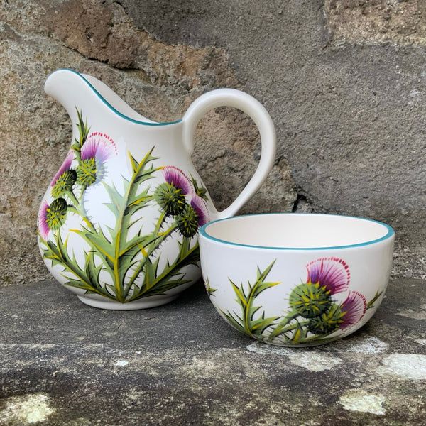 Thistle Small Ewer Jug and Bowl GBC