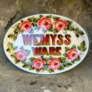 Cabbage Rose ‘Wemyss Ware’ Oval Plate IFC