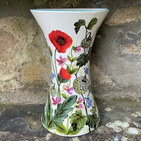 Poppies Meadow Flowers Queen's Vase (Number 2) GBC