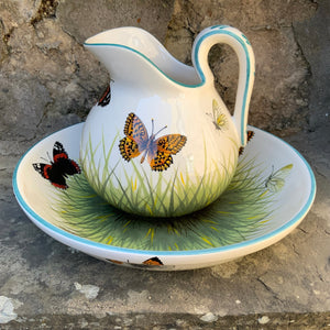 Butterflies Ewer and Basin GBC