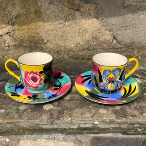 Iris ‘Jazzy’ Teacup and Saucer JG