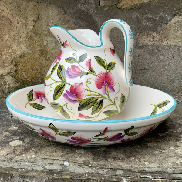 Sweet Pea Ewer and Basin GBC