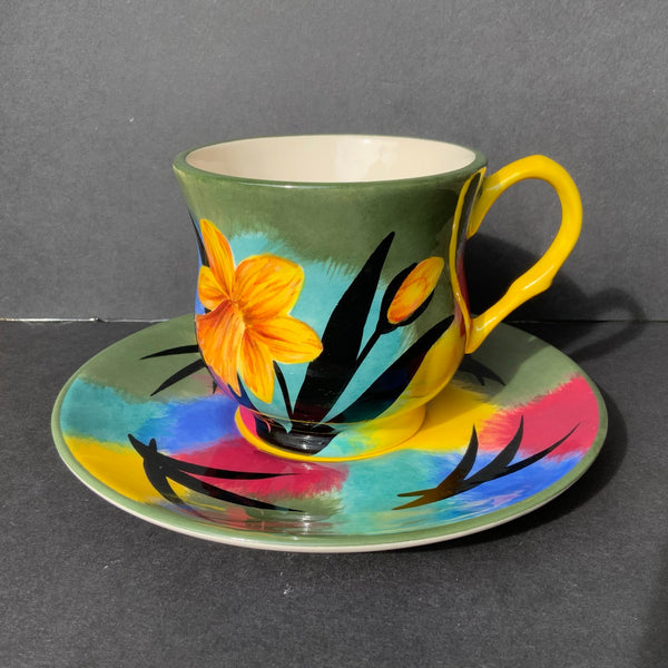 Daffodil ‘Jazzy’ Teacup and Saucer JG