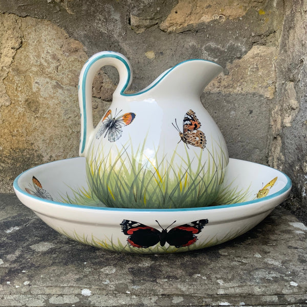 Butterflies Ewer and Basin GBC