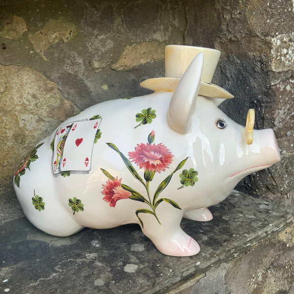 ‘Gambler’ Floral Large Pig