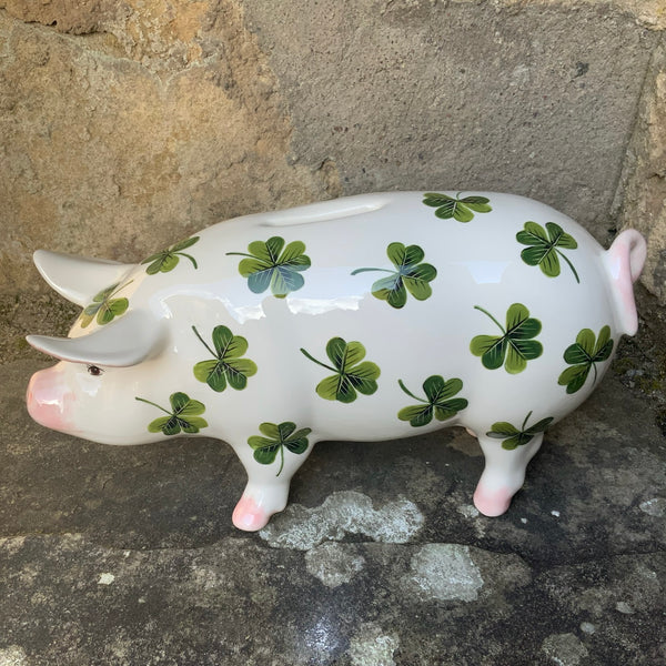 Shamrock Standing Piggy Bank