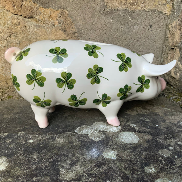 Shamrock Standing Piggy Bank