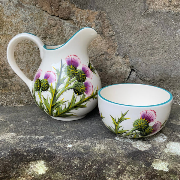 Thistle Small Ewer Jug and Bowl GBC