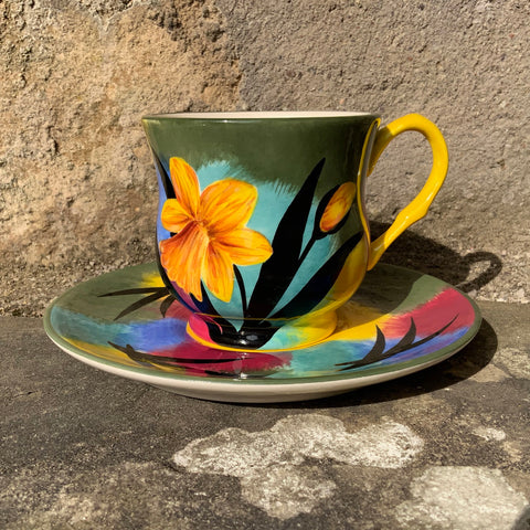 Daffodil ‘Jazzy’ Teacup and Saucer JG